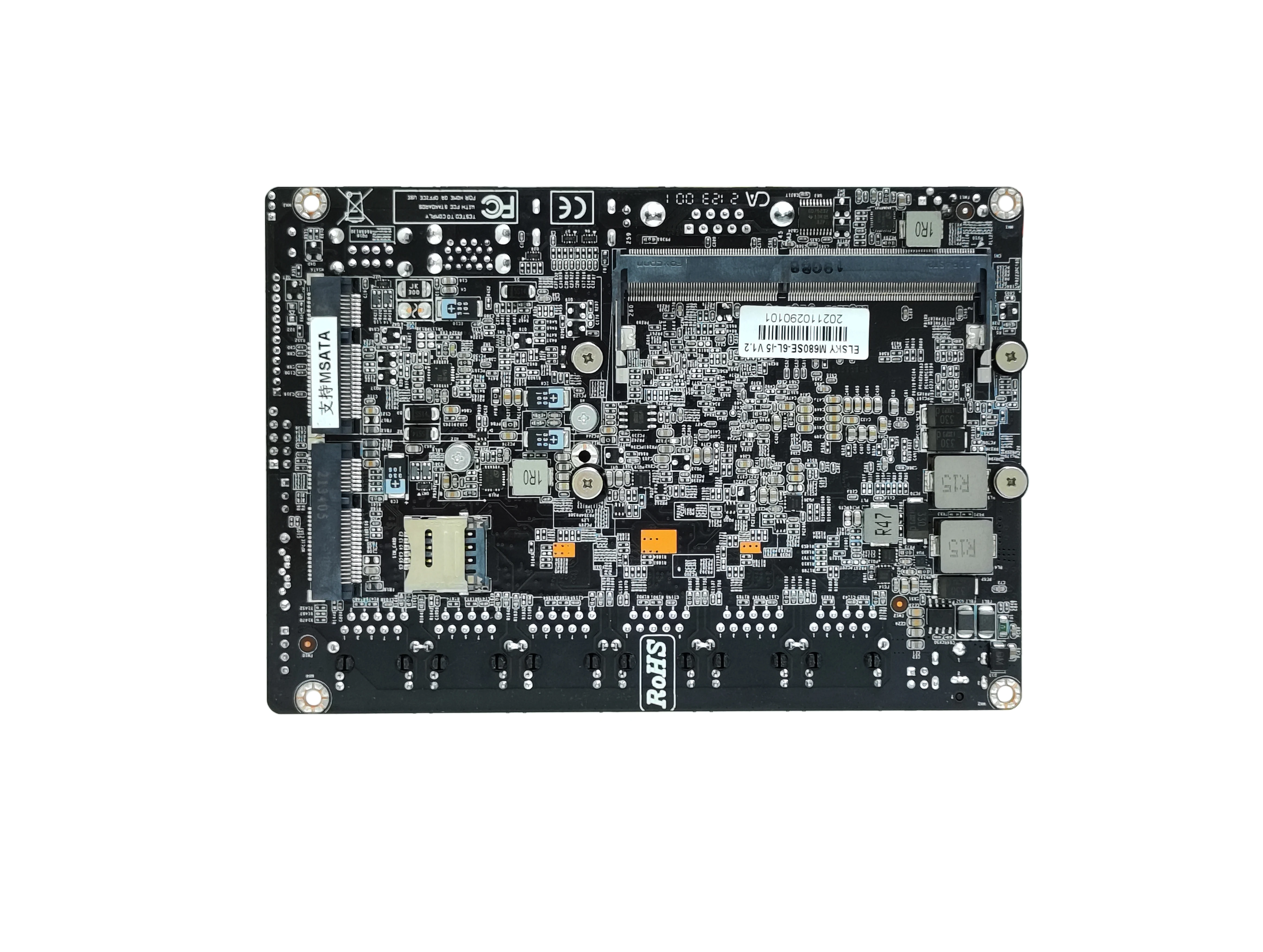 Тонкая безвентиляторная материнская плата Mini ITX с 6 LAN портами (6*1GbE), 4 USB, поддержкой Mini-PCIE, Wi-Fi и 4G3G для серверов или фаерволлов (art.: 3920dbcff8154) - 3920dbcff8154