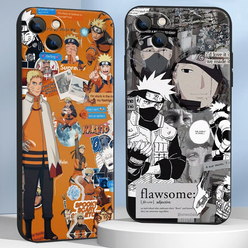 

Naruto Japanese Anime Phone Cases For iPhone 11 12 Pro MAX 6S 7 8 Plus XS MAX 12 13 Mini X XR SE 2020 Cases Coque Back Cover