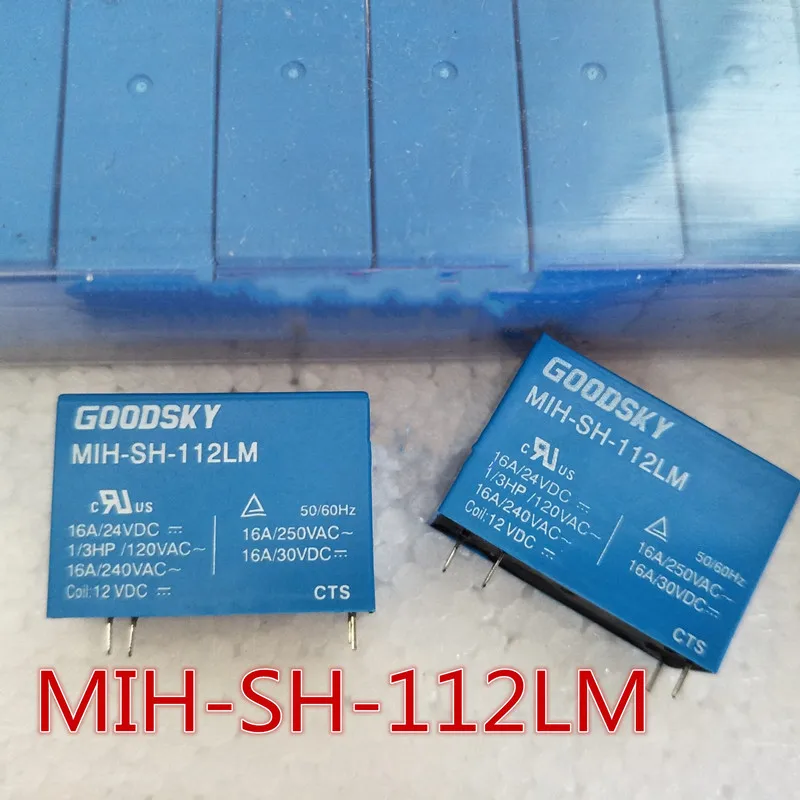 

Оригинальное новое реле мощности для GOODSKY MIH-SH-112LM 4 контакта 16 А 12 В постоянного тока