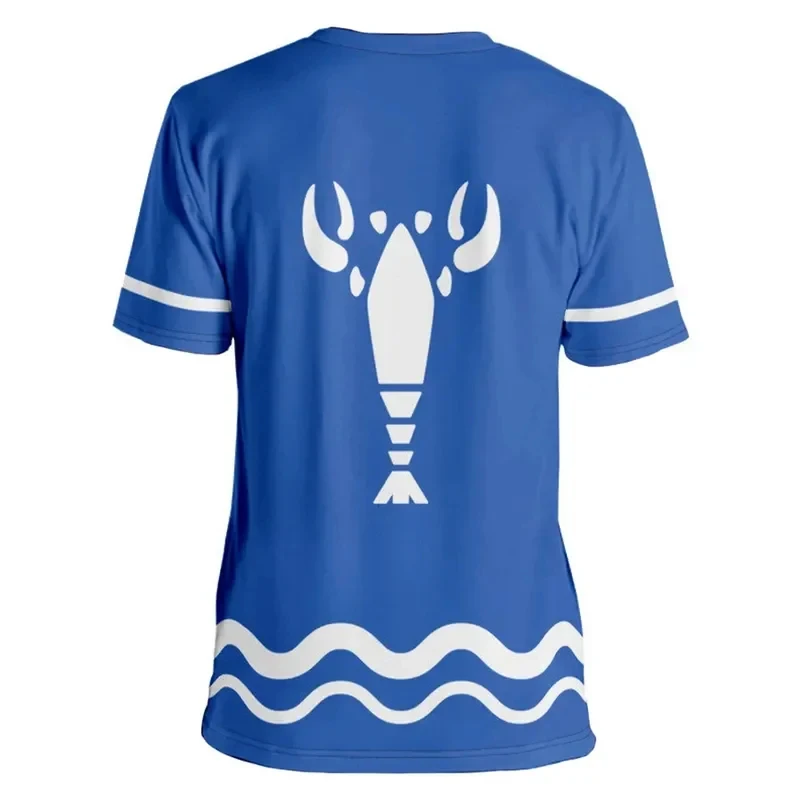 Фото Футболка для косплея Blue Prawn 2026: Мужской костюм по аниме-игре The Legend of Zerda, повседневный топ с коротким рукавом для ролевых игр KOIGT №1