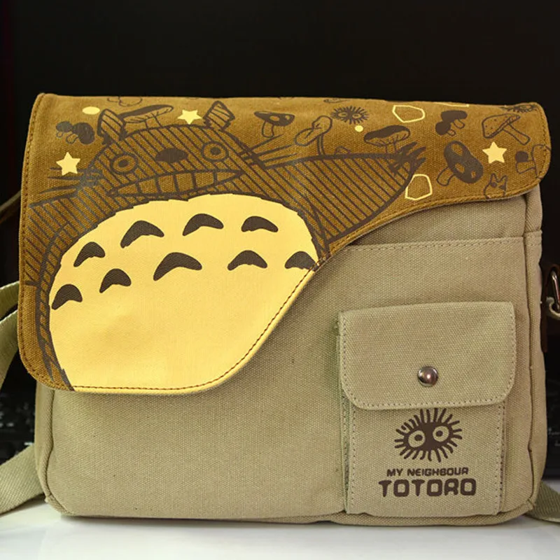 Холщовая сумка-мессенджер My Neighbor Totoro для женщин дамские сумочки на плечо