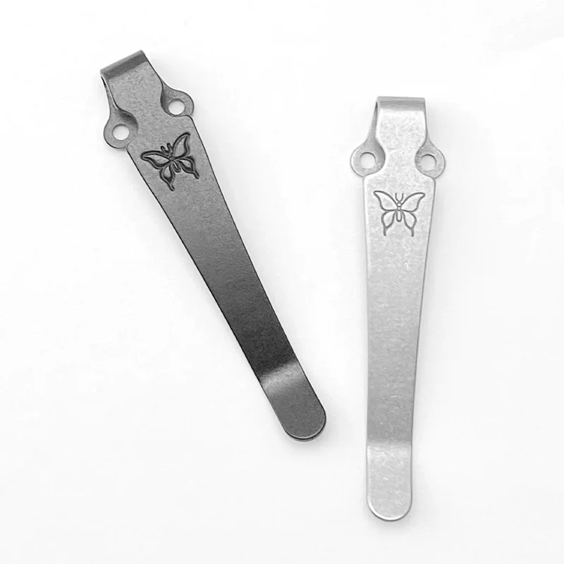 

1pc Knife Deep Carry Titanium Back Clip Waist Clamp for Benchmade Griptillian Bugout 940 Emerson CQC ProTech Zero Tolerance 0940