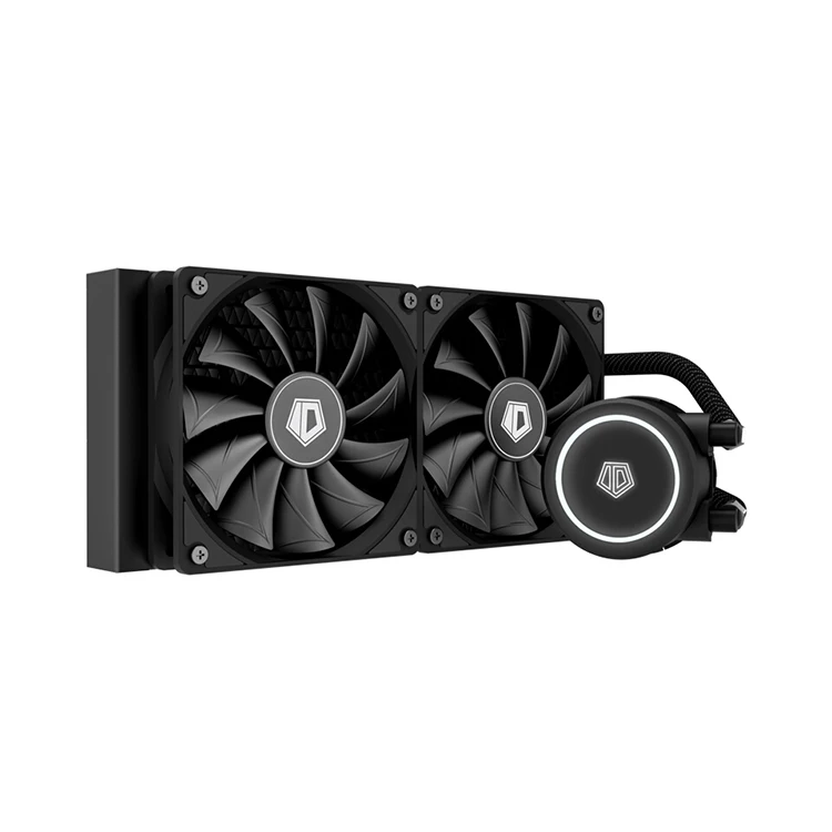 

ID-COOLING FROSTFLOW X 240 Water Cooling With White LED Lighting 240mm Radiator 2*120mm PWM Fan Black Color