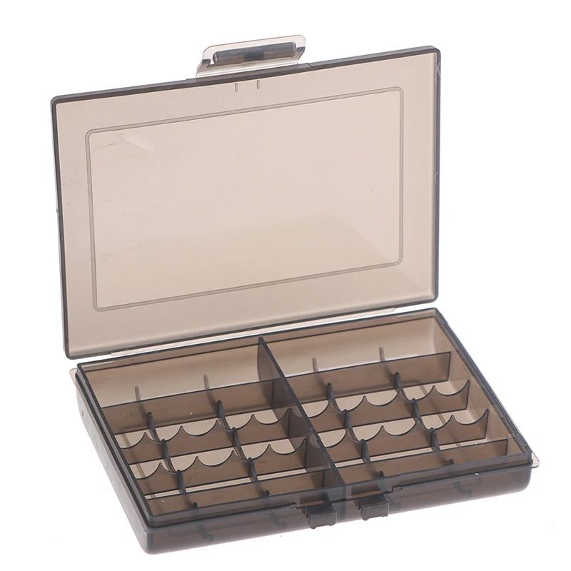 

1x 47g Hard Plastic Battery Box Bracket, Can Store 10 Aa / Aaa Batteries, Transparent Black 13.8 * 8.8 * 2.0cm/5.43 * 3.46 * 0.