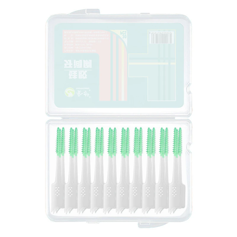 

30pcs Soft Interdental Brush Clean Between Teeth Orthodontic Dental Braces Cleaning Mini Toothbrush For Teeth Brace