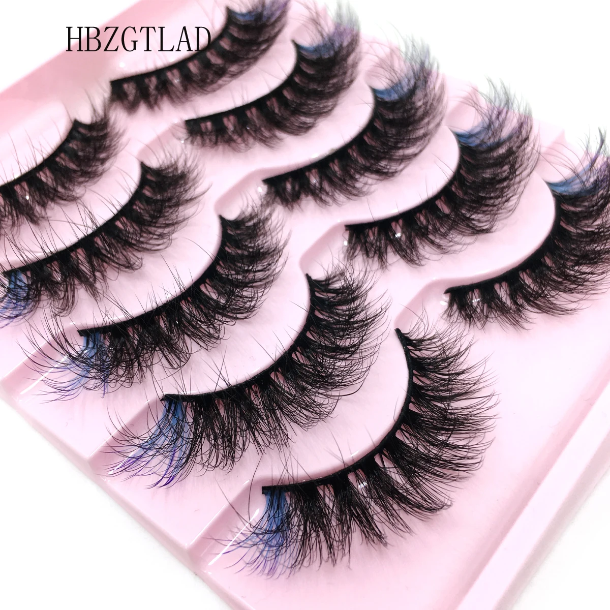 Новые 5 пар Красочные норковые ресницы натуральные накладные Искусственные