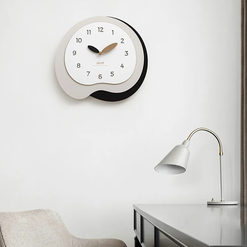 

Quiet Quartz Wall Clock Nordic Design Luxury Fancy Wood Kitchen Big Wall Clock Sticker Modern Reloj De Pared Home Decor Statu