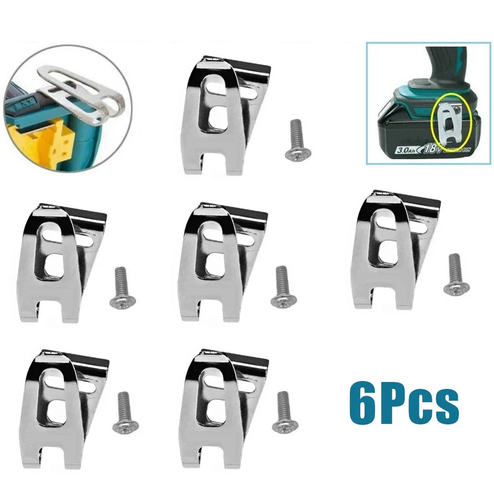 5/6pcs Belt Clip Hook For Makita 18V LXT Cordless Drills Impact Driver Bit Holder Hooks Clips Power Tools Accessories - купить по