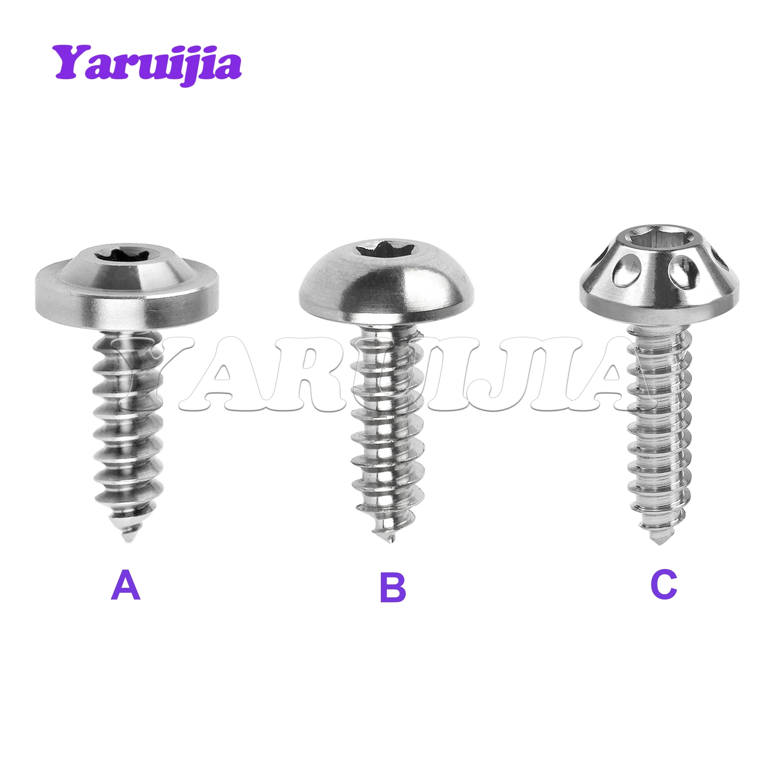 

Титановый болт Yaruijia M4/M5/M6x15/17/20/25 мм, саморезная кнопка, винт с головкой Torx для мотоцикла, автомобиля