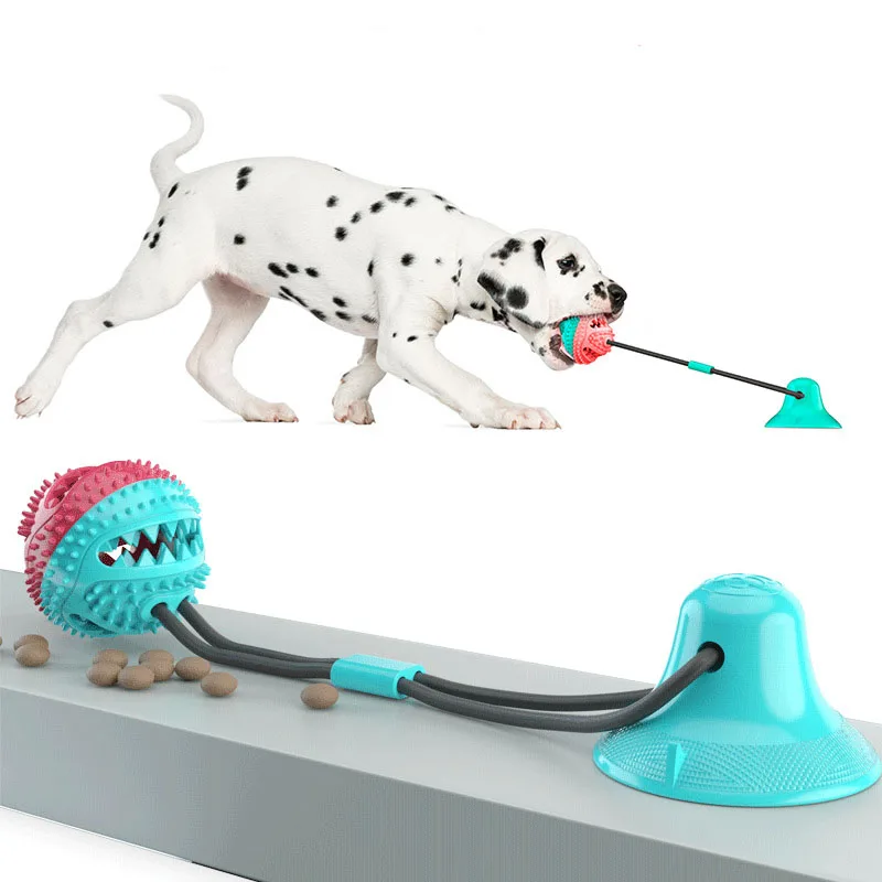 dog toy Dog Molar Bite Toy with Powerful Rope and Suction Cup for Dog To Pull/chew/Clean Teeth and Self-playing Pet Products