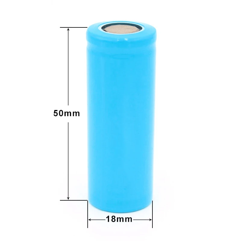 Фото Аккумулятор литий-ионный перезаряжаемый Noya Raye 18500 3.7V 1400mAh для мощных фонарей, специальный аккумулятор для защиты от света, Power Bank №2
