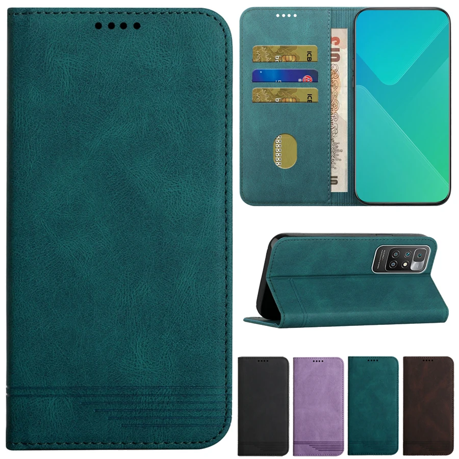

Wallet Magnetic Pair Leather Case For Xiaomi Redmi 10 9 9A 9C 9T 8 7A Note 10/10S/10 Pro/9 Pro/8 Mi Poco X3 Nfc/M3 11T