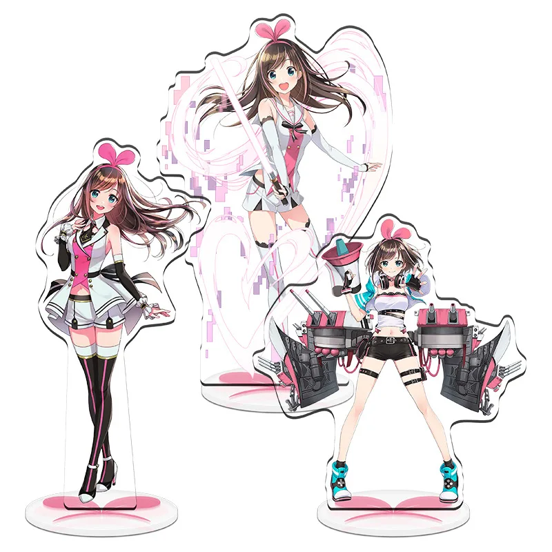 Аниме YouTuber акриловая подставка Kaguya Luna Mirai Akari Kizuna AI Gawr Gura фигурка настольная