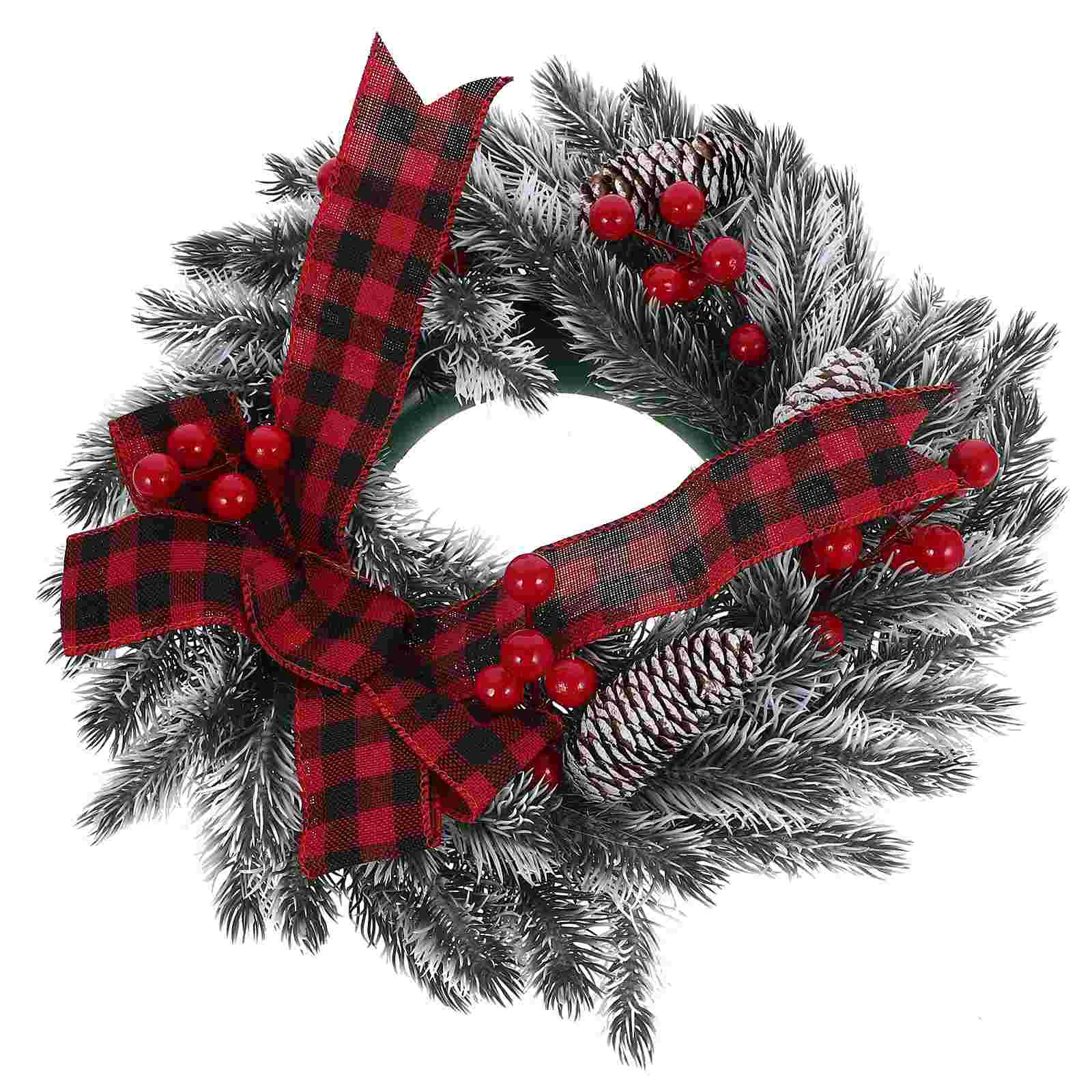 

Гирлянда на входную дверь, Рождественская гирлянда, цветочный декоративный галстук-бабочка, Рождественская декоративная ткань