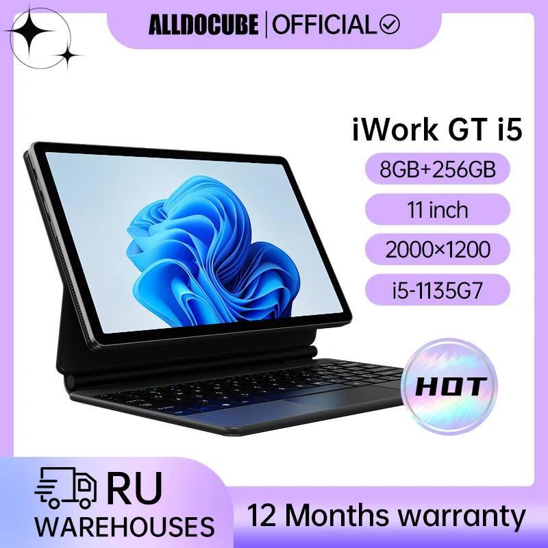 ALLDOCUBE iWORK GT 11-inch win11 Tablet PC 2-in-1 Windows Business Office Standard (Core i5-1135G7) 8G/16G+256G/512GB SSD