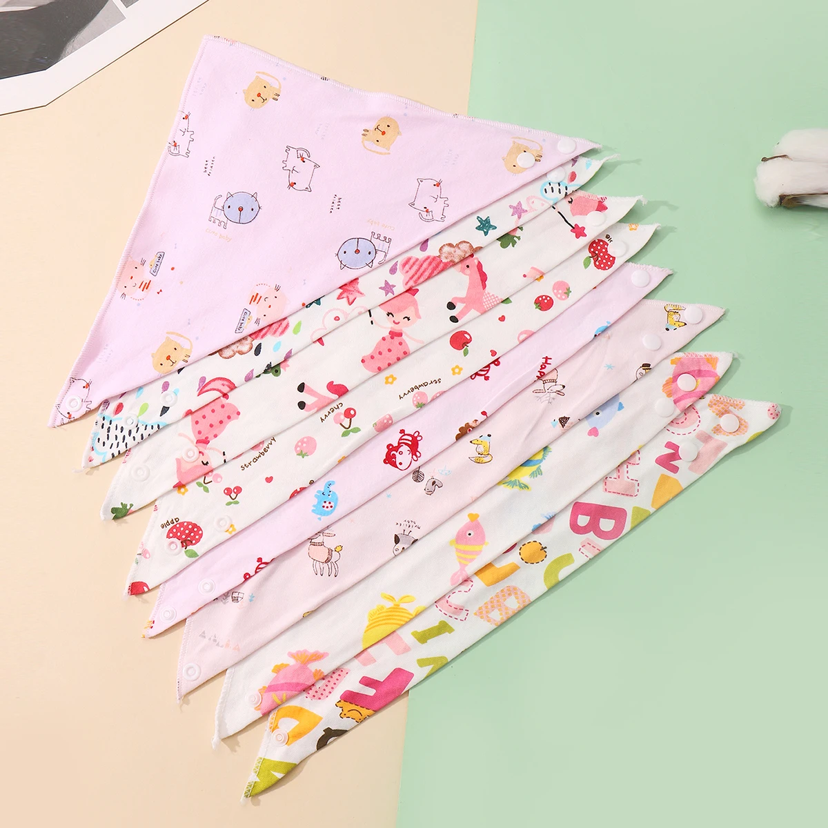 Детские Хлопковые Нагрудники Для Новорожденных Мягкие Дышащие Водостойкие