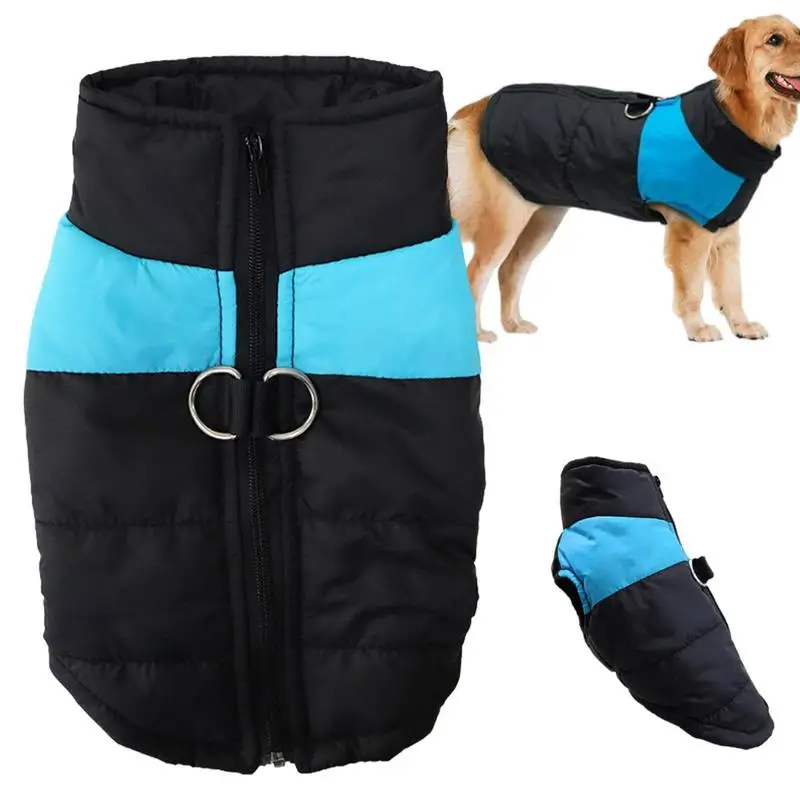

Зимнее пальто для домашних животных, уютная водонепроницаемая ветрозащитная зимняя куртка для собак, очень теплая одежда для собак холодно...