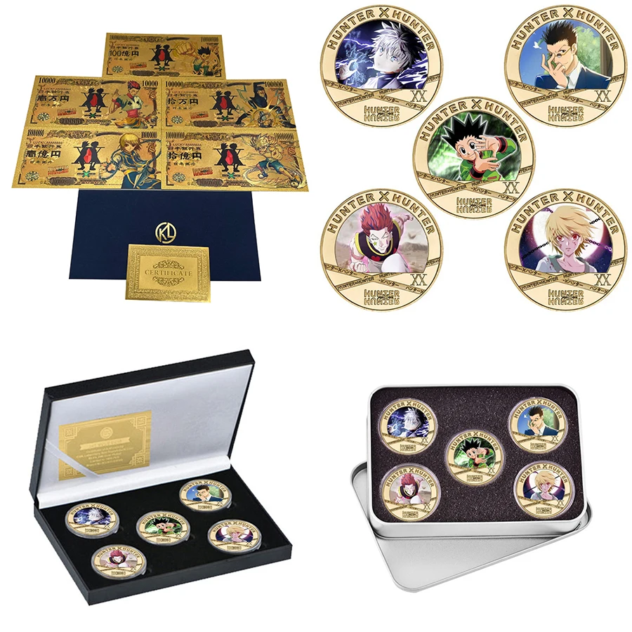 

We Have More Manga Cards Japanese Anime HUNTER X HUNTER 10000 Yen Gold Banknotes for Souvenir Gifts and Collection