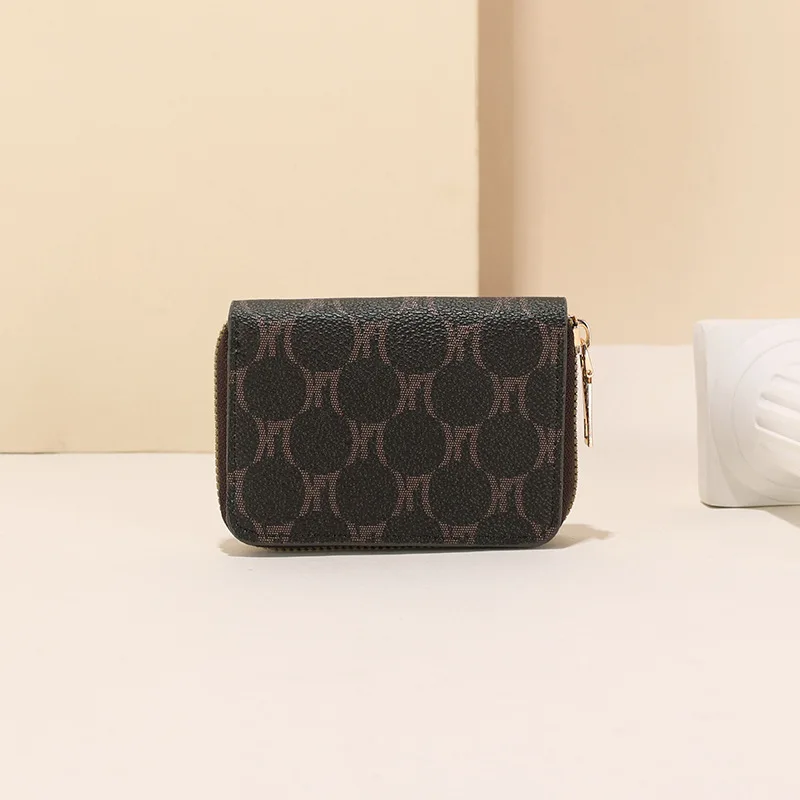 

Классическая сумка для карт с принтом, простой кошелек для нескольких карт, клатчи, винтажные кошельки, сумочка