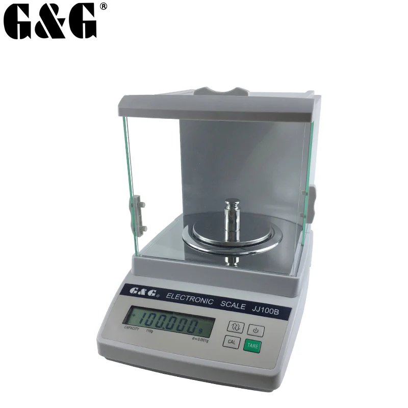 

Shuangjie 1mg precision analytical balance called JJ100B/JJ200B one thousandth electronic scale 0.001G with serial port
