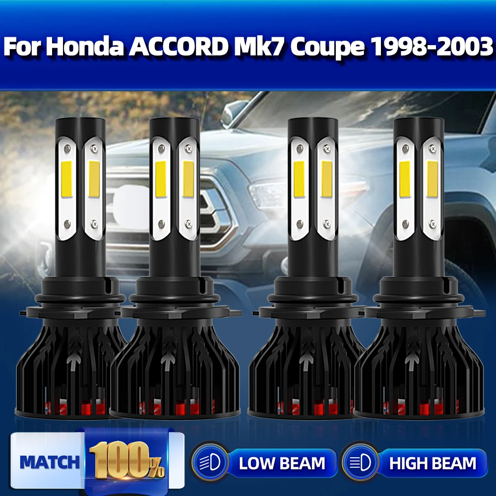 

Светодиодный лампа для фар дальнего и ближнего света, автомобильные фары 40000LM, Автомобильная Лампа 6000K 12В для Honda ACCORD Mk7 Coupe 1998 1999 2000 2001 2002 2003