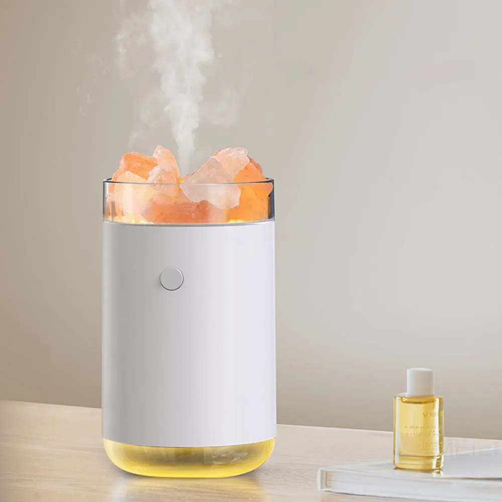 Crystal Salt Stone Humidifier Colorful Light Humidifier Portable Quiet Usb Diffuser For Essential Oil Mist Humidifier