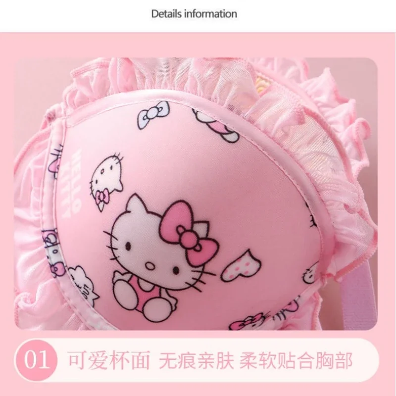 Sanrio Hello Kitty женский комплект нижнего белья с милым рисунком розового цвета уютные