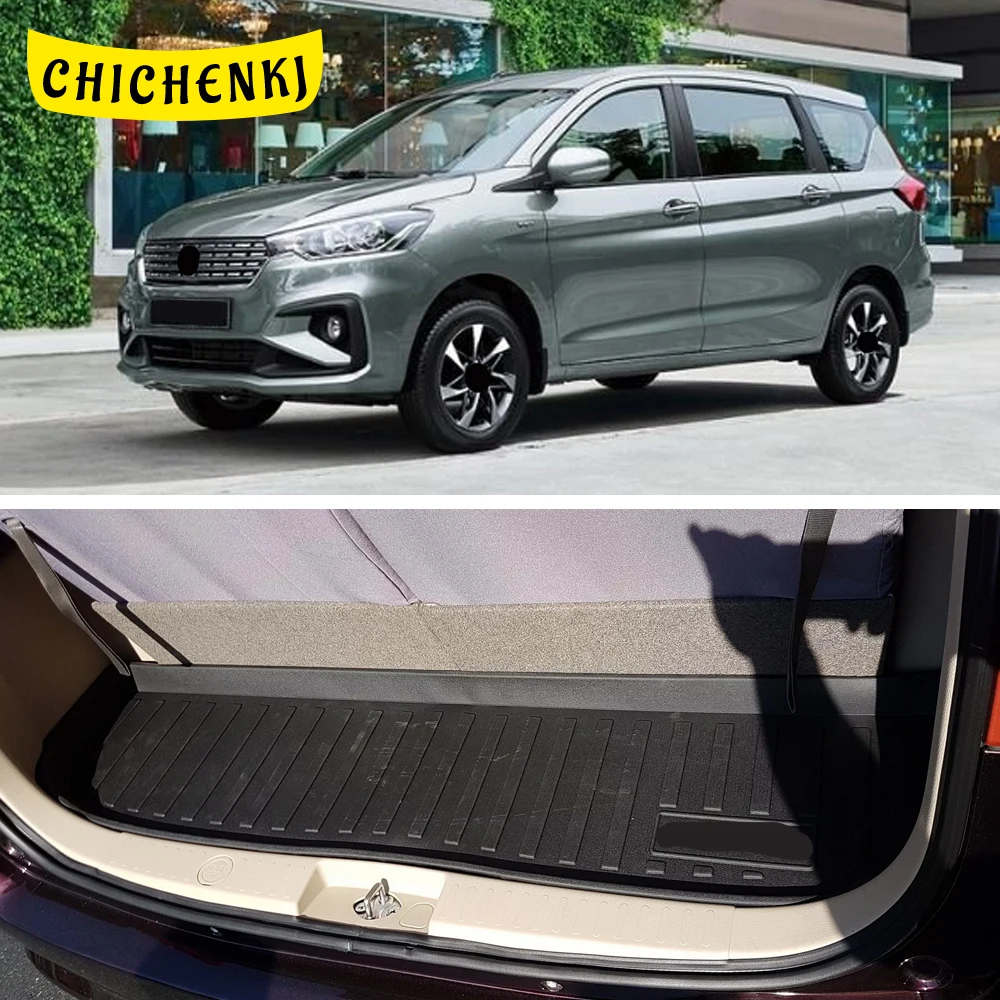 

Нескользящие Коврики для багажника Suzuki ERTIGA 2018-2022, всесезонные, из ТПЭ, водонепроницаемые коврики для багажника