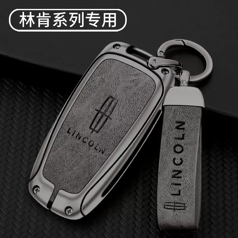 

Zinc Alloy Car Smart Remote Key Case Cover Protector Holder Shell For Lincoln Mondeo MKC MKZ MKX Keyless Keychain Accessories