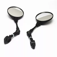 1pair replacement parts universal side handlebar bar motorcycle rearview mirror easy install atv scooter accessories folding