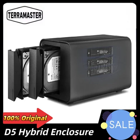 TERRAMASTER D5 Гибридный HDD NVMe корпус 5 отсеков