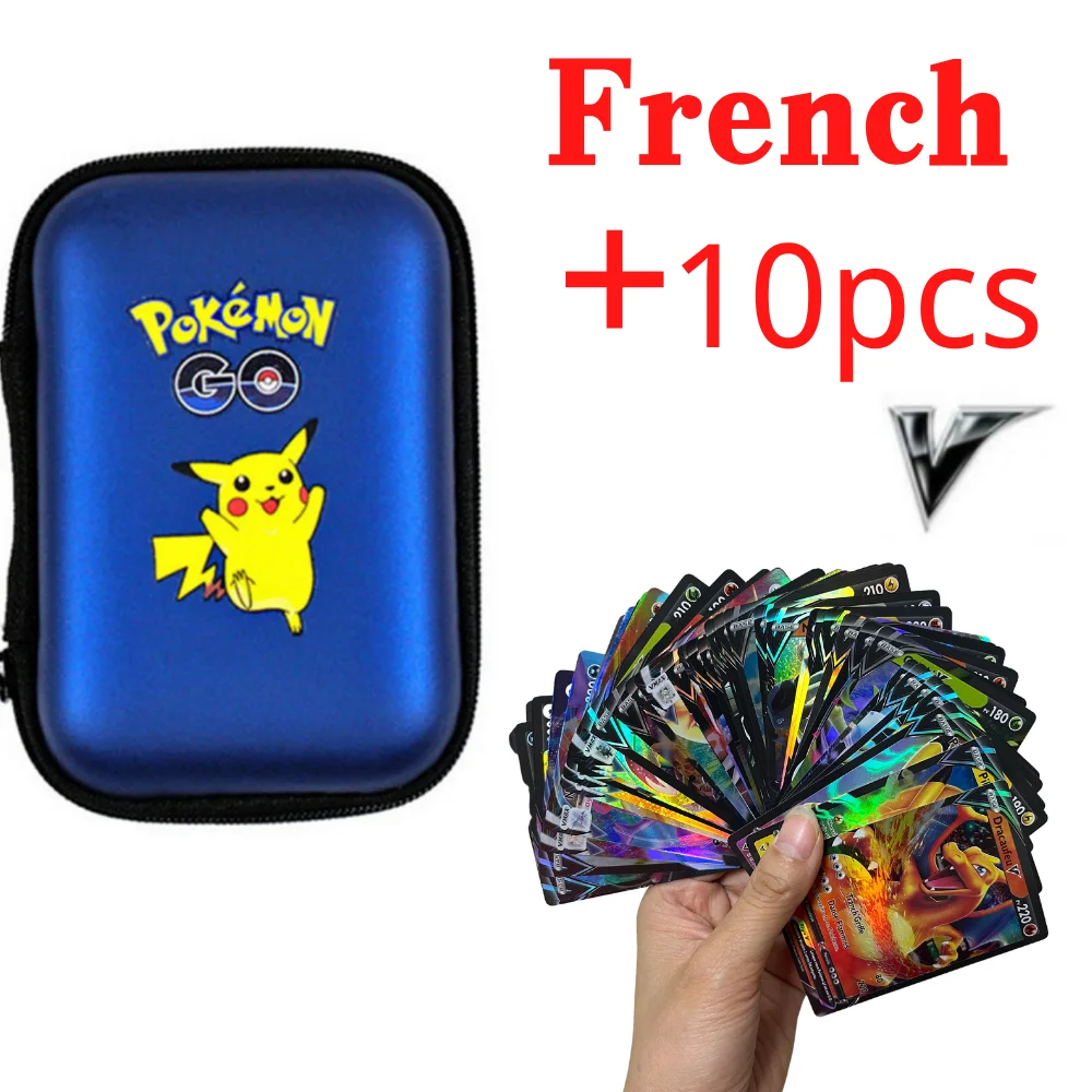 

Pokemon Pikachu Game Cards 60 Capacity Cards Holder Album Hard Case Card Holder Book Holder Earphone Storage Box Christmas Gifts