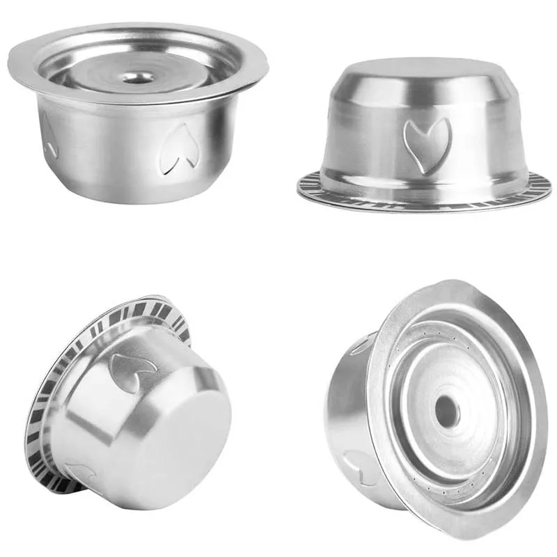 Promotion! Reusable Coffee Filter Pod Stainless Steel Refillable Capsules Compatible Vertuo Capsule For Nespresso |