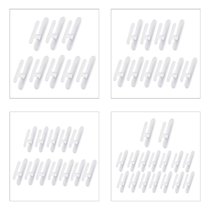 

50JC Простые в установке настенные комплекты держателей шнура для штор. Самоклеящиеся крючки для эффективной организации веревки