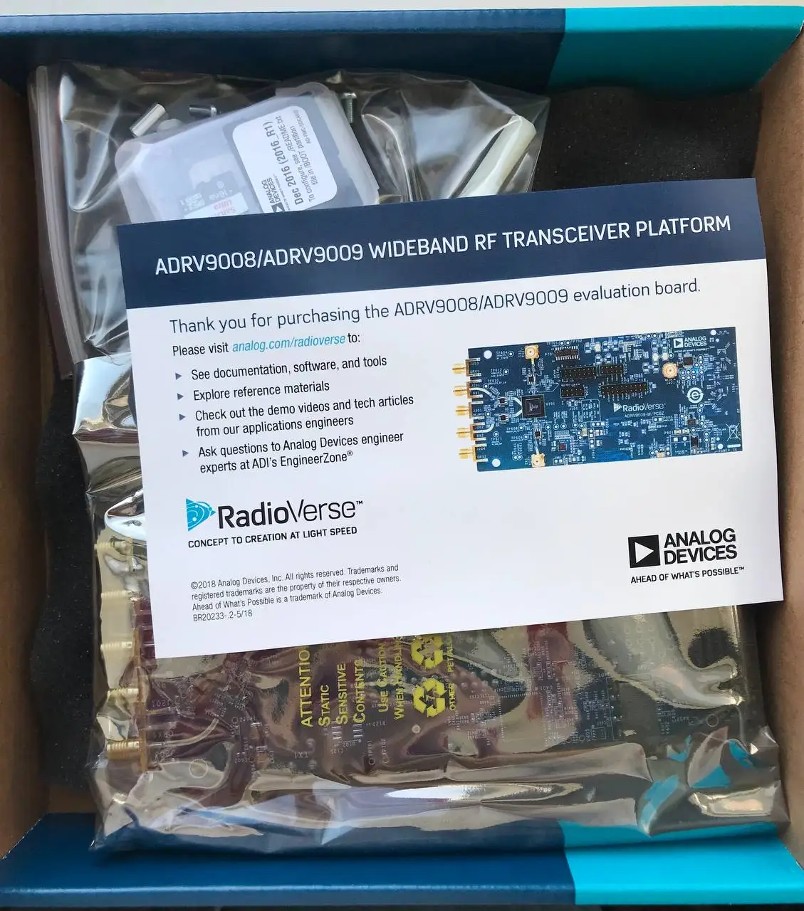 Фото ADRV9009-W/PCBZ Радиочастотные средства разработки Dual RF Rx/Tx/ORx Evaluation board Analog Devices №5