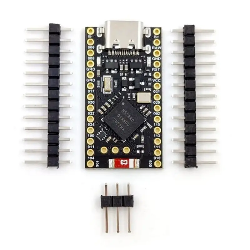 Фото Плата разработки A99E-10X NRF52840, совместимая с Nice Nano V2.0, Bluetooth, управление зарядкой, Promicro NRF52840 №2