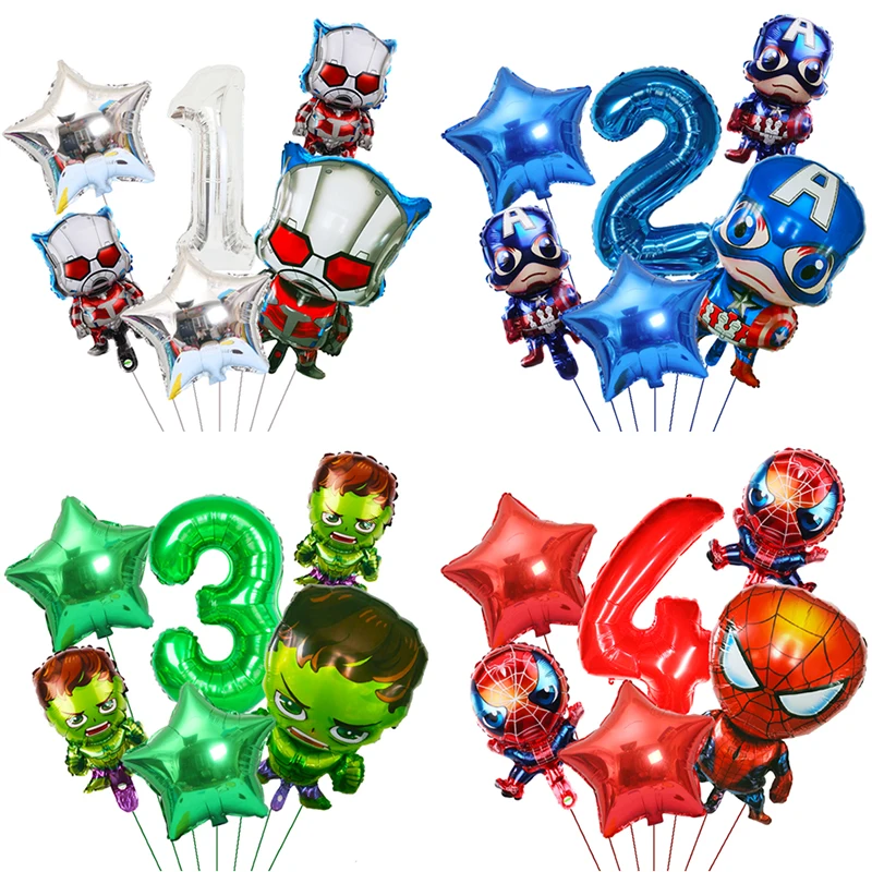 Воздушный шар Человек-паук Халк Капитан Америка |