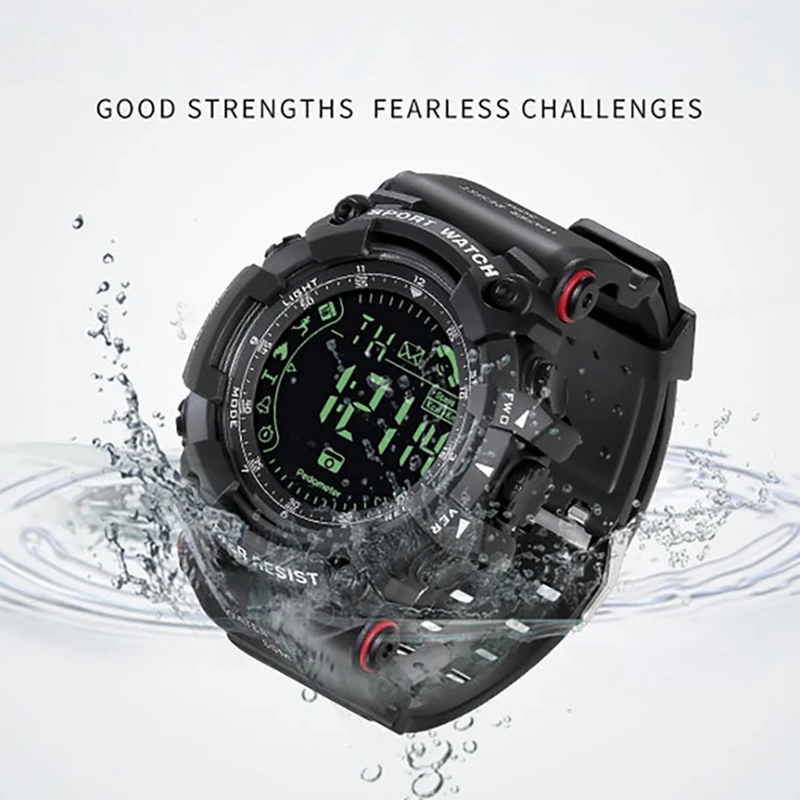 Мужские спортивные умные аналоговые наручные часы цифровые водонепроницаемые