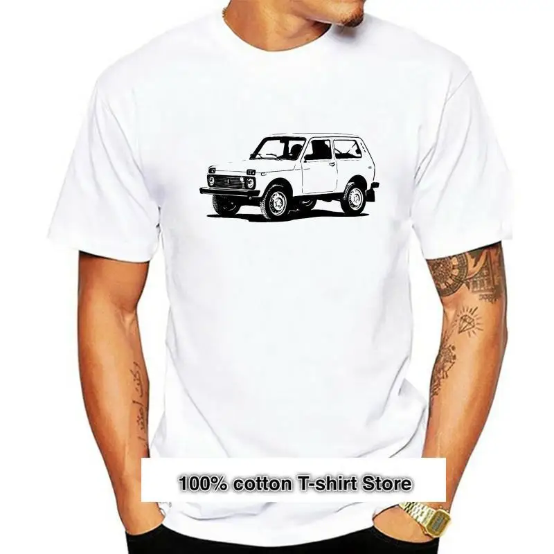 

Camiseta deportiva Lada Niva 4x4 para hombre, Camisa de algodón de manga corta, Taiga Off Road (1)