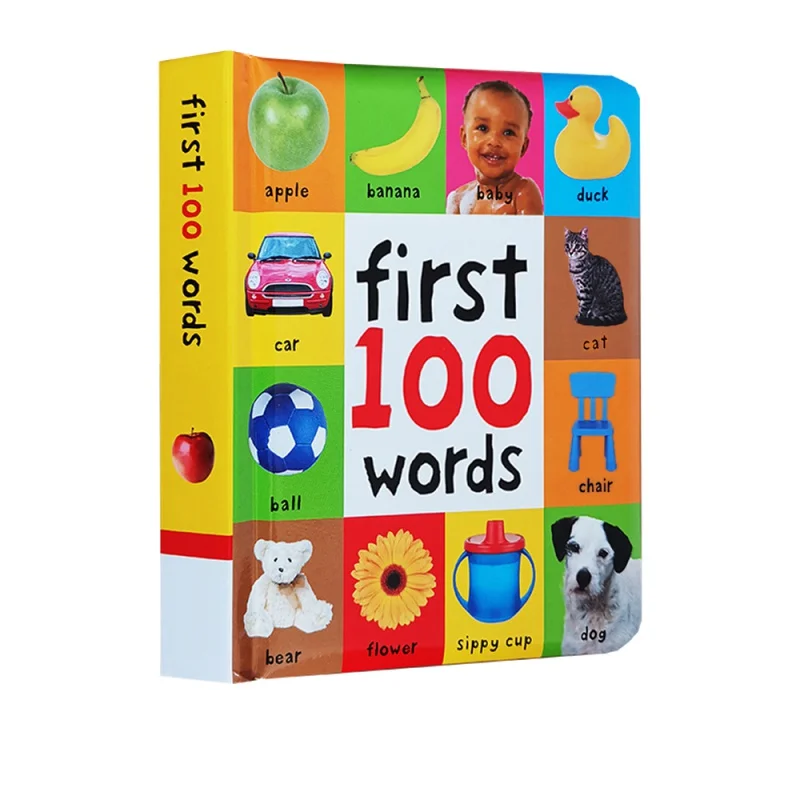 Kids Books Printing For Early Education First 100 Words In English note Hardcover Board Book Children's Picture Books Printing