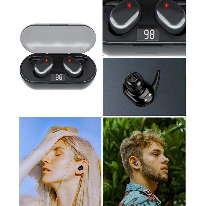 

Portable Wireless Headphone With Charging Box Noise Reduction Tws Earphone Touch Control Bluetooth 5.0 Headset Sport Earbuds