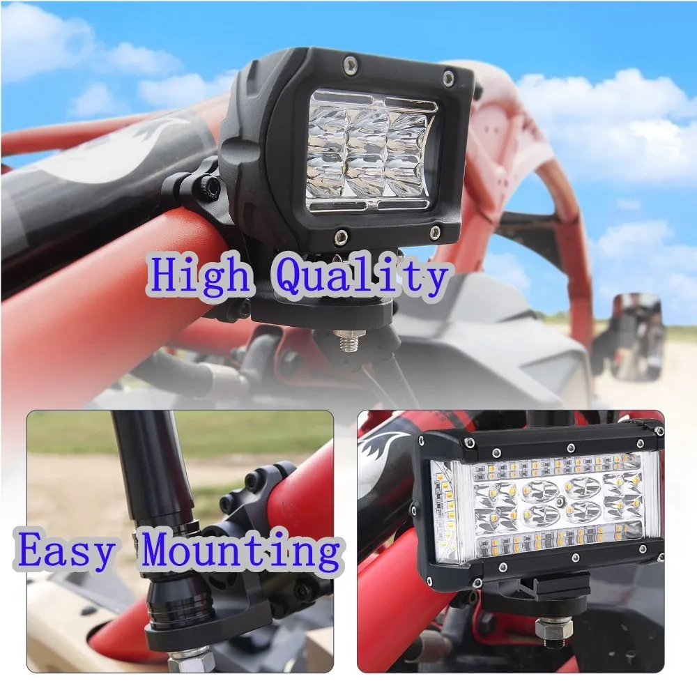 Новые 2 шт. регулируемые кронштейны для крепления светодиодного фонаря UTV RZR 900 1000