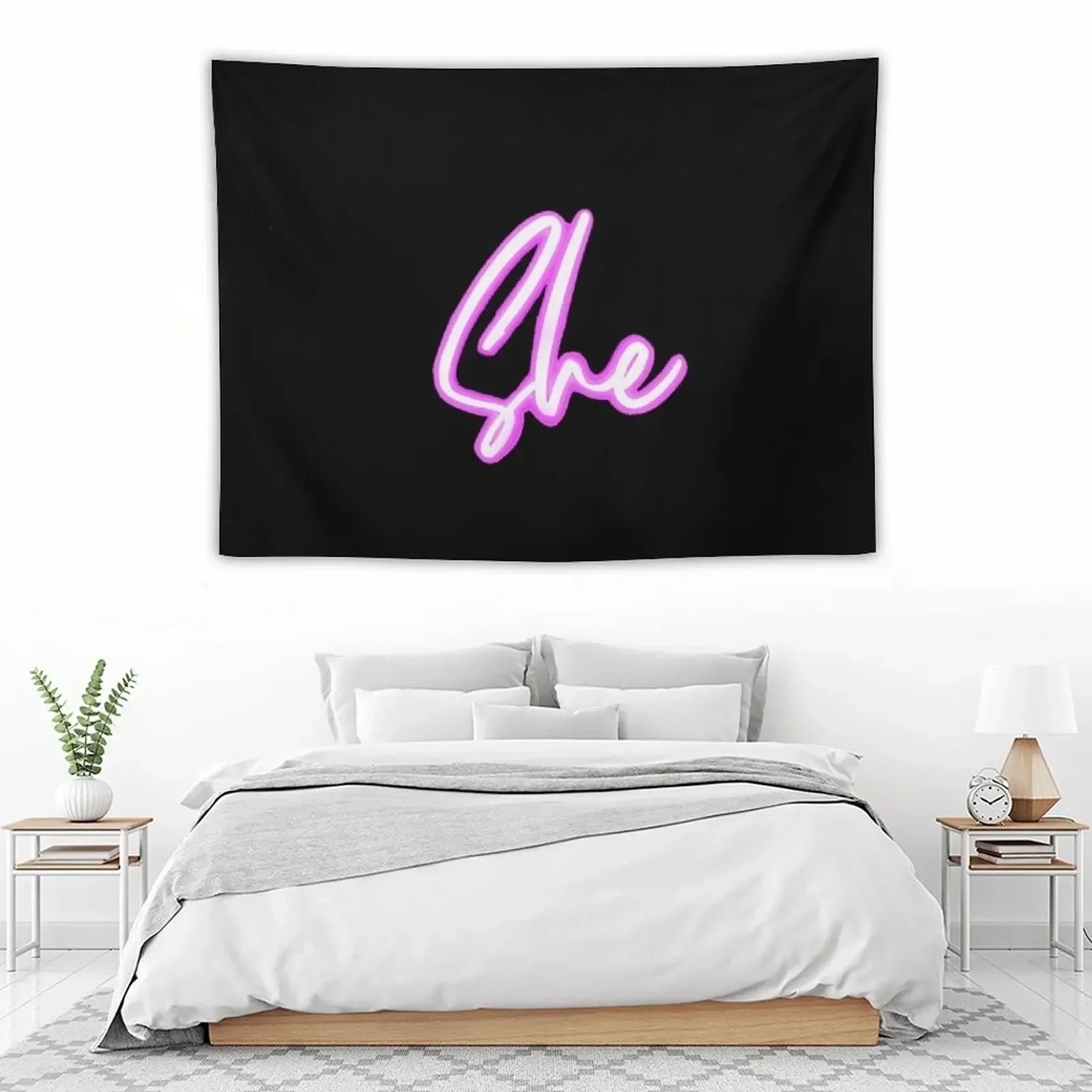 Неоновая вывеска гобелен украшение стены комнаты искусственный эстетический