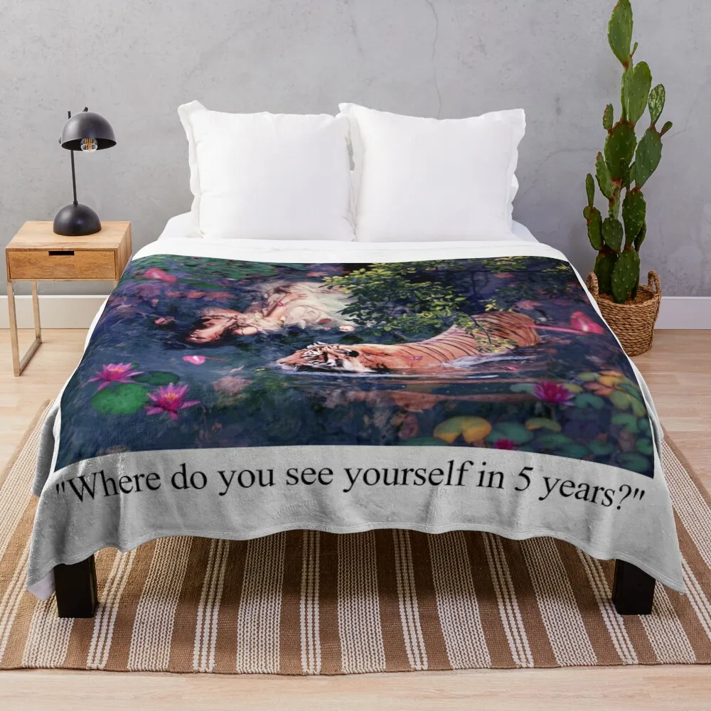 Кувшинки (текст + белый фон) пледы диванное одеяло для декоративного дивана аниме