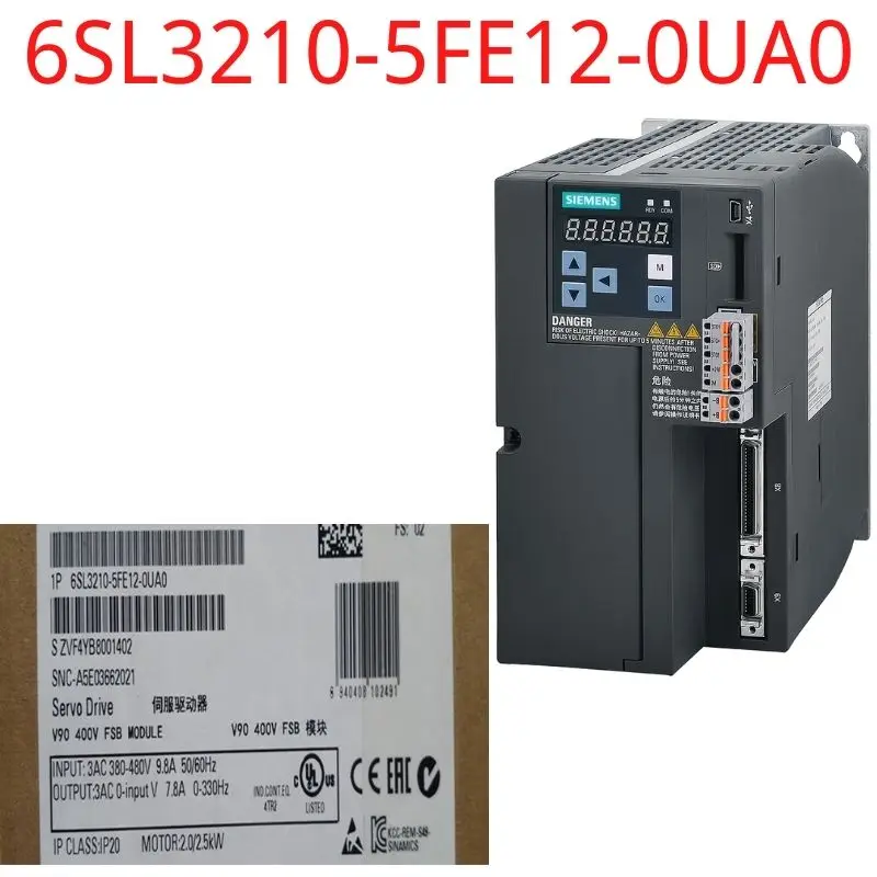 

6SL3210-5FE12-0UA0 Brand New SINAMICS V90 Input voltage: 380-480 V 3 A -15%/+10% 9.8 A 45-66 Hz Output voltage: 0 – Input 7.8