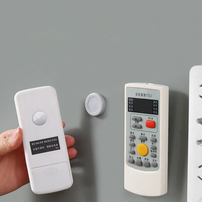 

Круглые магнитные крючки для хранения пульта дистанционного управления, многофункциональное настенное фиксирующее устройство для телевизора и кондиционера