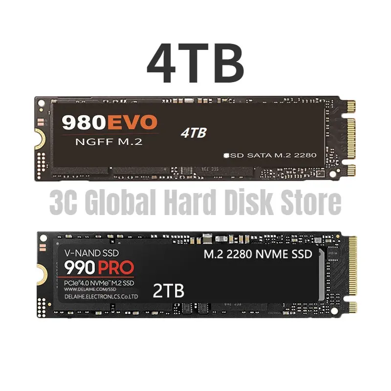 

4TB SSD M2 NGFF 1TB 2TB 980 EVO Plus Internal Solid State Drive 1TB HDD Hard Disk 970 PRO M.2 2TB for Laptop Computer