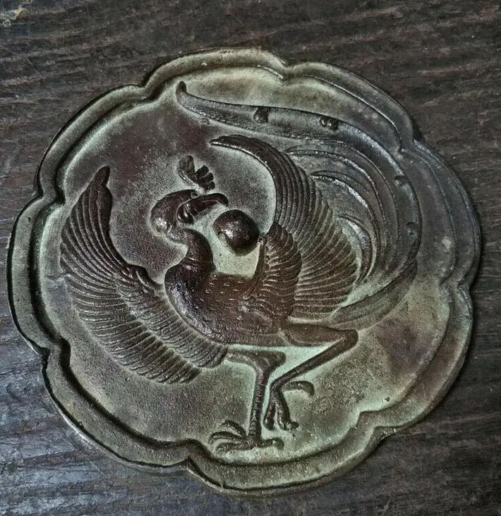 Феникс зеркальное медное зеркало фэн-шуй