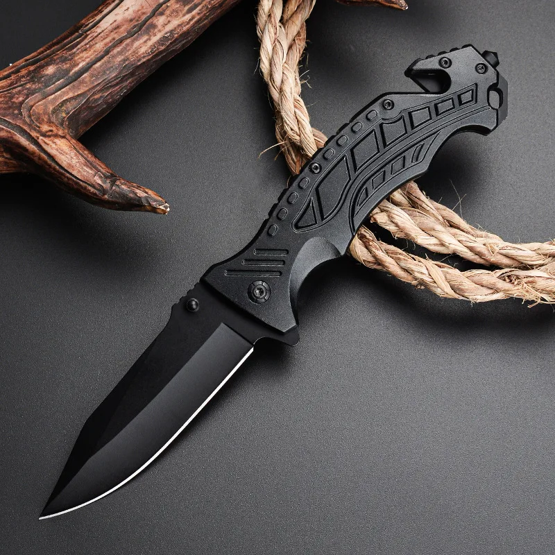 

New 3cr13MOV Stainles Steel Aluminum Handle Folding Blade Sharp Camping Tactical Knife High Hardness Self Defense Survival Knife