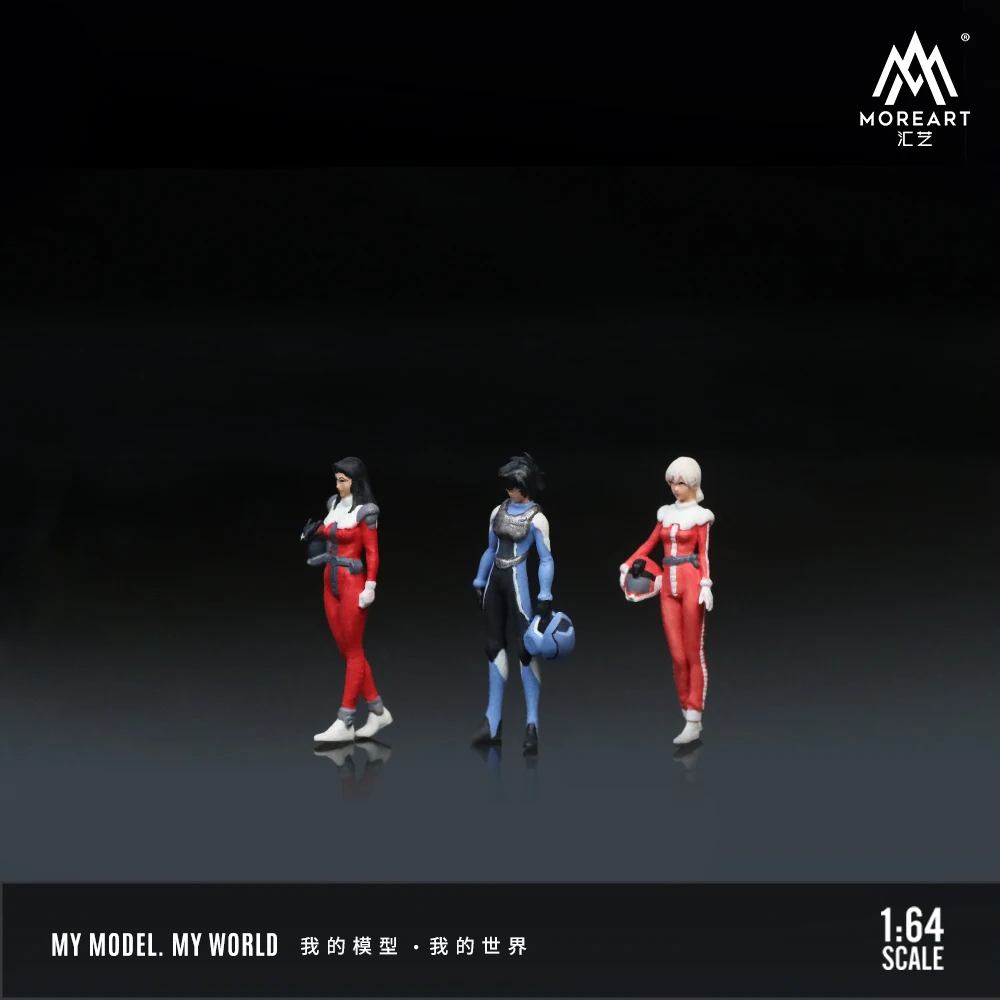 **пресс-продажа**MoreArt 1/64 3 Mech Pilot набор фигурок из смолы/доставка в 2024 году